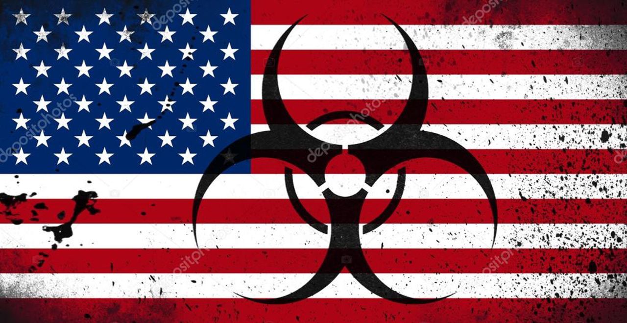 Flag -Biohazard - USA
